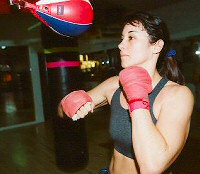 Trina training at Irene Garcia's gym